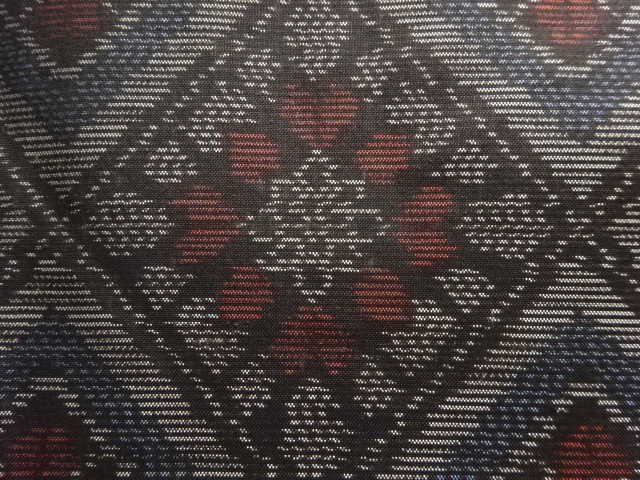 JAPANESE KIMONO / ANTIQUE KIMONO / SILK / DORO OSHIMA TSUMUGI / WOVEN RHOMBUS